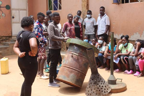 Making briquettes for fuel