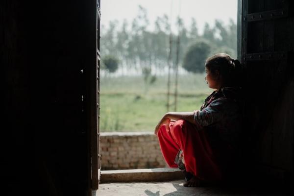 Inza, age 12, was born with a hearing impairment