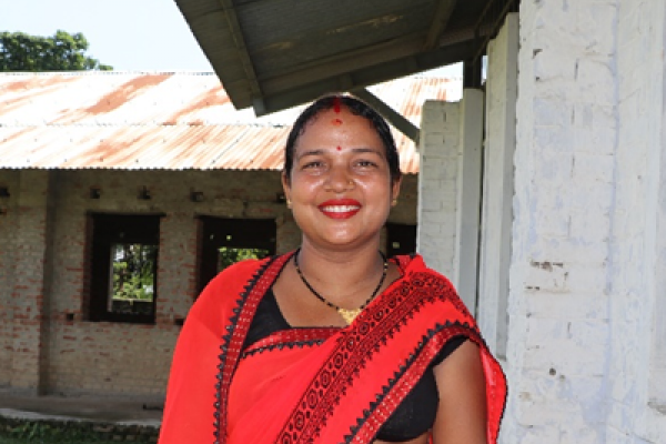Dhanmati, a volunteer big sister on ENGAGE
