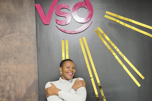 Project Assistant of VSO Tanzania, Lilian Sospeter, embracing equity