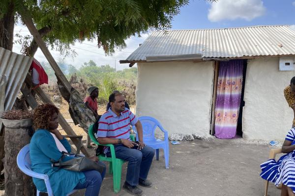 Praveen at a community workshop