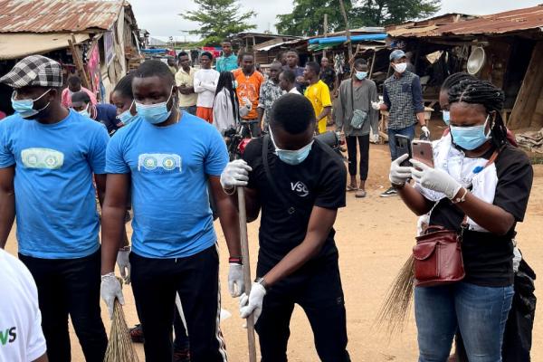 Street cleaning in Nigeria