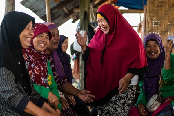 Aliya with community women