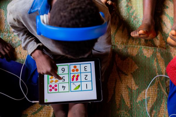 Child with tablet