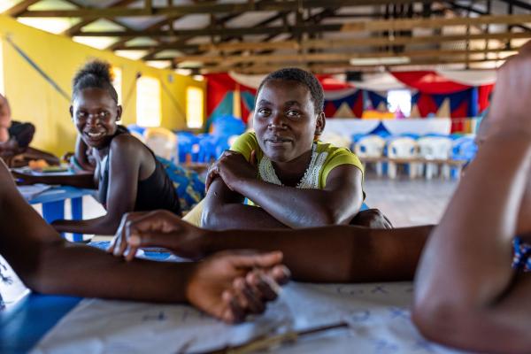 Consolata in VSO learning centre.