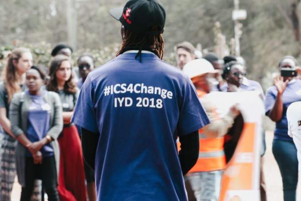 Youth wearing t-shirt reading: ICS 4 Change