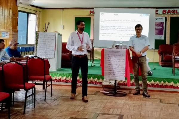 Classroom presentation.