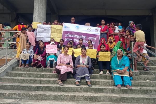 Aarati with womens group