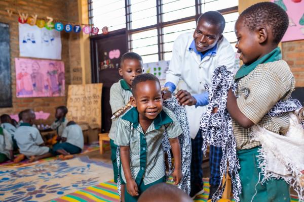 Student Ella learns through role play in class