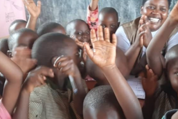 Diane Uwamahirwe, sat in a crowd of excited students