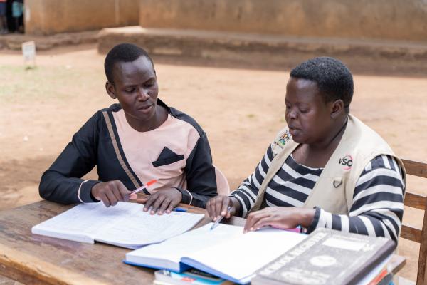 Samuel and Semmy doing lesson planning together
