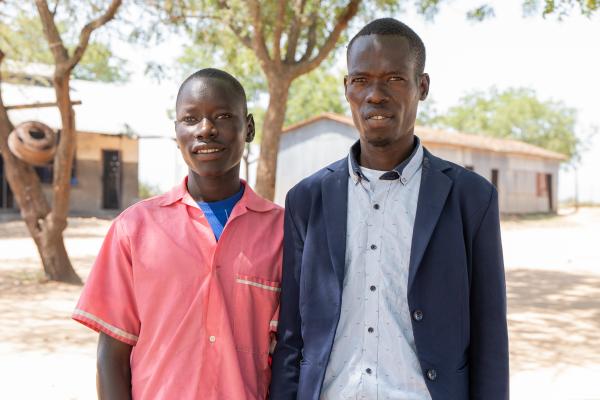 Student Patrick and teacher Denis.