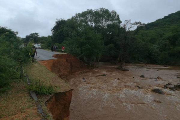 Bridge which was swept away during the Cyclone Idai in Chimanimani