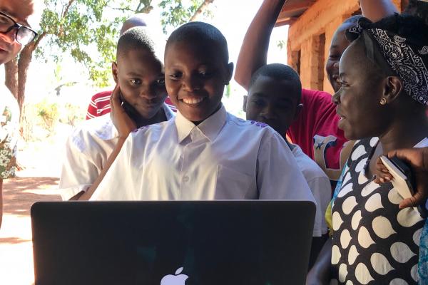 Young actor Pendo sees herself on screen for the first time Young actor Pendo sees herself on screen for the first time