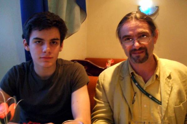 Keith Davies, Kilimnajaro climber, with his son Graham. Keith Davies, Kilimnajaro climber, with his son Graham.