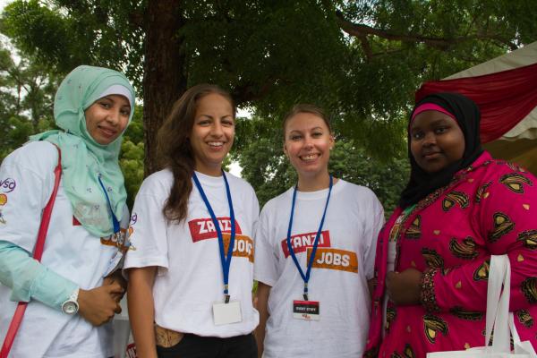Randstad corporate volunteers at Zanzibar jobs fair Randstad corporate volunteers at Zanzibar jobs fair