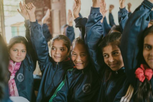 Schoolgirls in Nepal Schoolgirls in Nepal