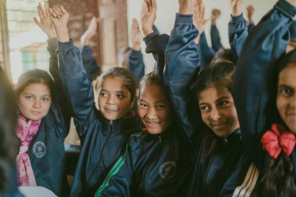 Schoolgirls in Nepal