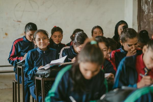 Children in a classroom in Nepal
