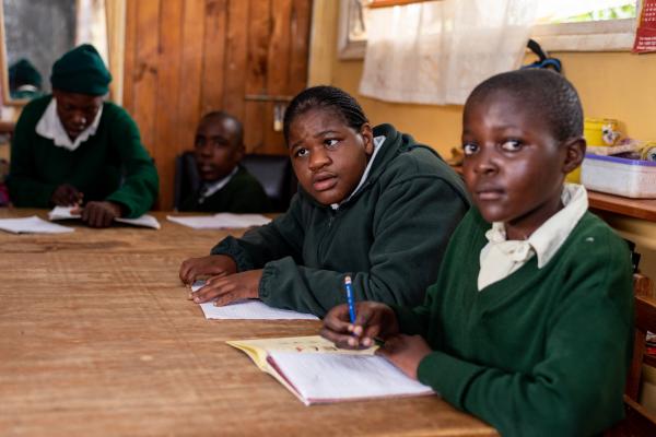 Nambia, who attends the special needs unit at Township Muslim Primary School in Machakos, Kenya Nambia, who attends the special needs unit at Township Muslim Primary School in Machakos, Kenya