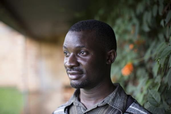VSO-supported welding graduate Whycliffe Rutalemwa
