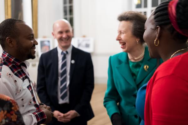 Harrison speaking with VSO Patron, HRH Princess Anne, at the VSO Volunteer Impact Awards Harrison speaking with VSO Patron, HRH Princess Anne, at the VSO Volunteer Impact Awards