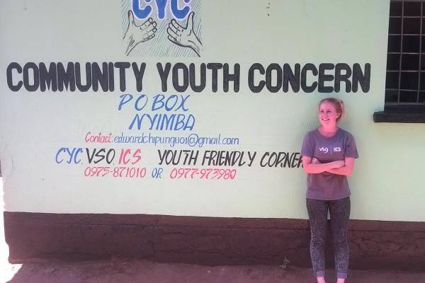 Sarah at Community Youth Concern in Zambia Sarah at Community Youth Concern in Zambia