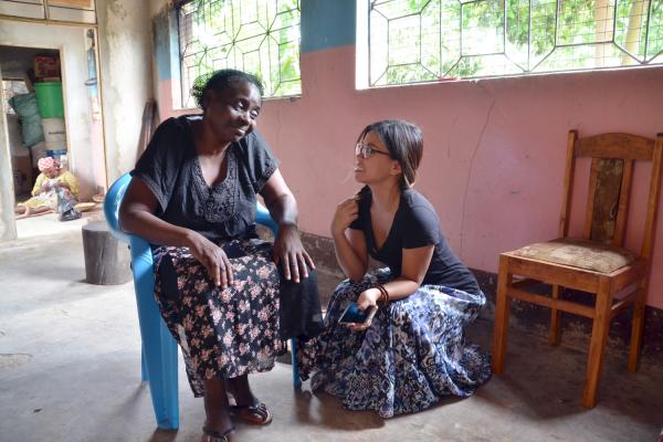 Sandy Hung is helping small business owners such as peanut butter processor, Celina Kisha in Iringa. Tanzania Sandy Hung is helping small business owners such as peanut butter processor, Celina Kisha in Iringa. Tanzania