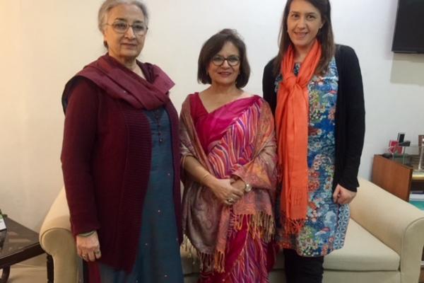 With Madam Chair National Women's Commission and VSO Pak Representative With Madam Chair National Women's Commission and VSO Pak Representative