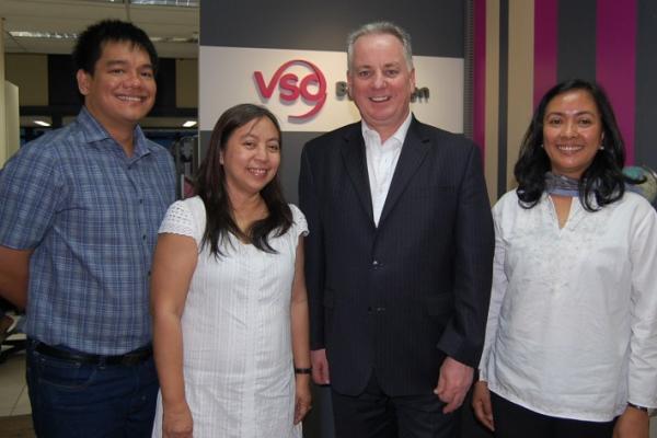 Lord Jack McConnell with VSO partners in the Philippines