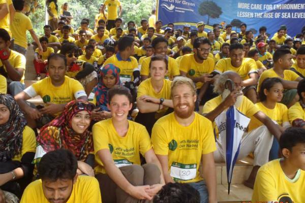 ICS volunteer Sarah Donachie in Bangladesh
